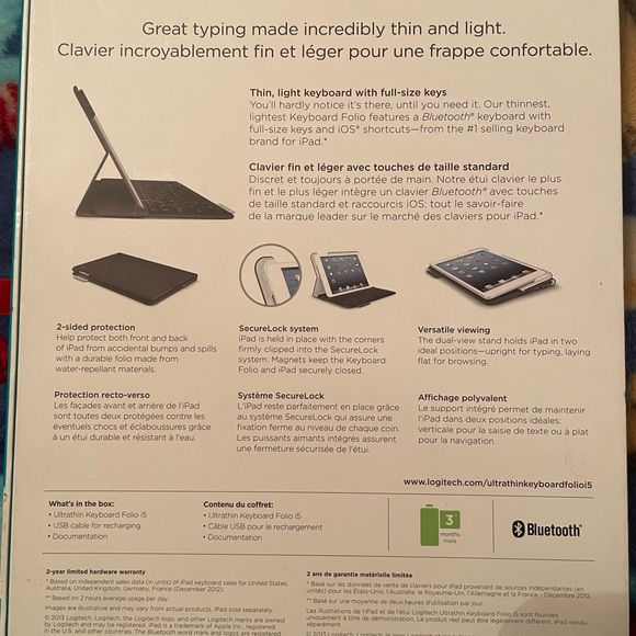 IPad Air 16 GB with Logitech keyboard folio - Picture 8 of 8